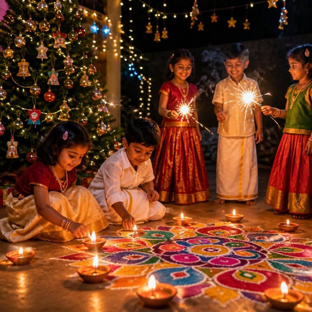 Christmas & Diwali at Play N Learn preschool, Kovaipudur Coimbatore